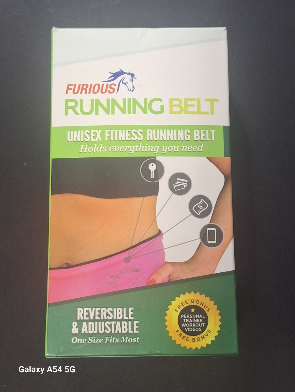Running Belt By Furious Unisex One Size NIB